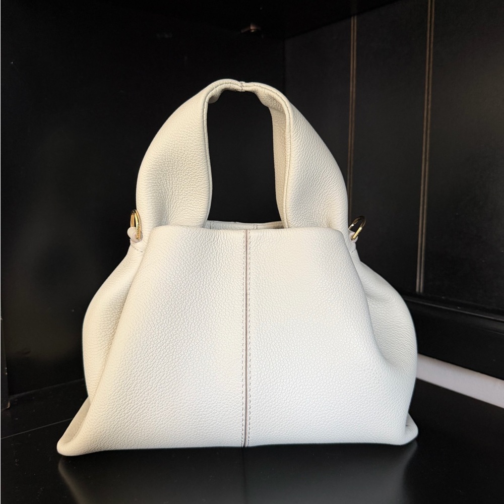 Polene Textured Chalk Handbag